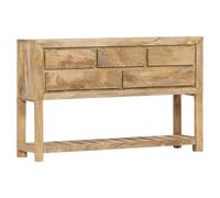 Sideboard Reclaimed Solid Wood 120x30x75cm 5 Drawers 1 Shelf Natural Rustic Made