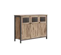 Sideboard Rustic Brown and Black, Camel Brown + Ink Black
