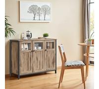 Sideboard Rustic Brown and Black, Camel Brown + Ink Black