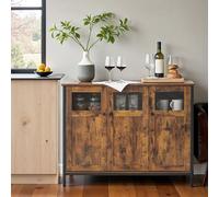 Sideboard Rustic Brown and Black, Rustic Brown + Black