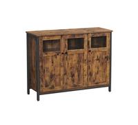 Sideboard Rustic Brown and Black, Rustic Brown + Black