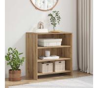 Sideboard Rustic Brown Engineered Wood 70x41x75cm Storage Cabinet Living Room XL