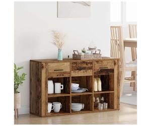 Sideboard Rustic Old Wood 100x30x59.5cm Engineered Wood Storage Drawer HeavyDuty