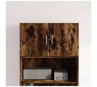 Sideboard Rustic Smoked Oak Engineered Wood 70x42.5x40cm 2 Door Wall Cabinet Box