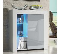 Sideboard Serene 83Cm - White & Grey Gloss Doors