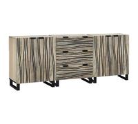 vidaXL Bathroom Furniture Set with Drawer 3 pcs White Engineered Wood, White