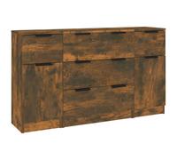 Vidaxl 3 Piece Sideboard Set Grey Sonoma Engineered Wood