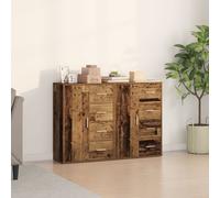 Sideboard Set of 2 Old wood Solid wood Sideboard Rectangular Berkfield Home Brown One Size