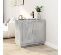 vidaXL Sideboard Concrete Grey 80x40x75 cm Engineered Wood NEW