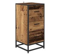 Sideboard Side Cabinet Highboard Cupboard Engineered Wood and Metal vidaXL