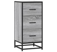 vidaXL Sideboard Side Cabinet Highboard Sonoma Oak Engineered Wood and Metal