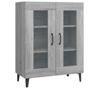 vidaXL Sideboard Grey Sonoma - Engineered Wood Cabinet 69.5x34x90 cm