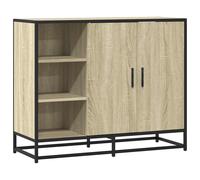 vidaXL Sideboard Sonoma Oak 92x35x76 cm Engineered Wood storage cabinet