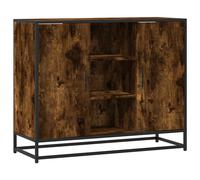vidaXL Sideboard Smoked Oak 92x35x76 cm Engineered Wood storage cabinet