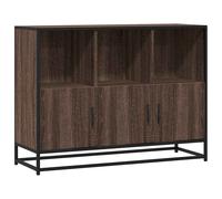 (brown oak) vidaXL Sideboard Smoked Oak 100x35x76 cm Engineered Wood storage cabinet