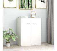 vidaXL Sideboard White Chipboard Home Indoor Living Room Storage Side Cabinet
