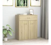 vidaXL Sideboard Sonoma Oak Engineered Wood Home Storage Drawer Side Cabinet