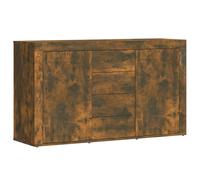 vidaXL Sideboard Smoked Oak Engineered Wood Cupboard Storage Cabinet Highboard