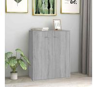 vidaXL Sideboard Grey Sonoma 60x30x75 cm Engineered Wood NEW