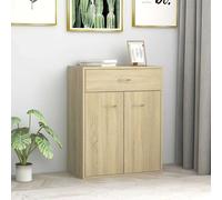 vidaXL Sideboard Sonoma Oak Engineered Wood Home Storage Drawer Side Cabinet