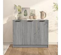 vidaXL Sideboard Grey Sonoma 90.5x30x70 cm Engineered Wood