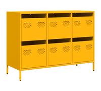 vidaXL Sideboard White 101.5x39x73.5 cm Cold-rolled Steel, White