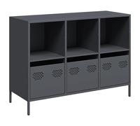 Sideboard Side Cabinet Storage Cupboard Highboard Cold-rolled Steel vidaXL