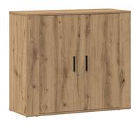 Sideboard White 80x33x70 cm Engineered Wood Compact Modern Storage Cabinet Slim