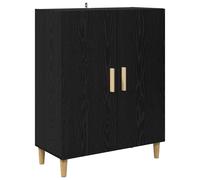 vidaXL Sideboard Black Oak 70 x 34 x 90 cm Engineered Wood