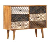 Sideboard Highboard Storage Side Cabinet Cupboard Solid Mango Wood vidaXL