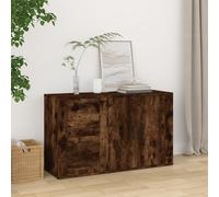 Sideboard Smoked Oak 100x33x59.5 cm Engineered Wood Berkfield Home Brown One Size