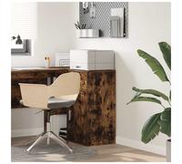 vidaXL Sideboard with Drawer Smoked Oak 38 x 34 x 75 cm, Brown