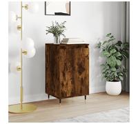 Sideboard Smoked Oak 40x35x70cm Engineered Wood & Iron Modern Storage Unit Slim