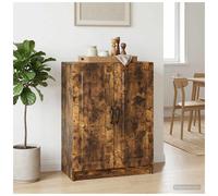 Sideboard Smoked Oak 66x34.5x87cm Engineered Wood 2-Door Ample Storage for Home