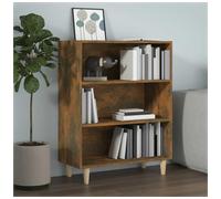 Sideboard Smoked Oak 69.5x32.5x90cm Engineered Wood Compact Storage Unit Tapered