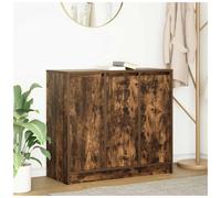 Sideboard Smoked Oak 85x34x76cm Engineered Wood 3-Door Storage Cabinet for Home