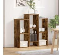 Sideboard Smoked Oak 90x30x90cm Engineered Wood Modern Storage Cabinet withDoors