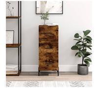 Sideboard Smoked Oak Engineered Wood 34.5x34x90cm Compact 1 Drawer Slim Console