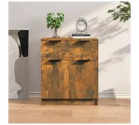 Sideboard Smoked Oak Engineered Wood Compact Storage 60x30x70 cm ideal for halls
