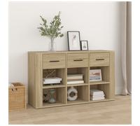 Sideboard Sonoma Oak 100x30x59.5cm Engineered Wood Rustic Storage Drawer Stylish