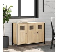 Sideboard Sonoma Oak 100x35x70cm Engineered Wood Storage Cabinet with Slim Legs