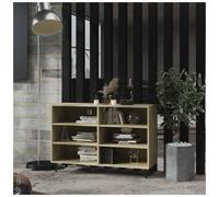 Sideboard Sonoma Oak 103.5x35x70cm Engineered Wood Modern Tapered Legs Beige 1pc