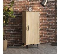 Sideboard Sonoma Oak 34.5x34x90cm Engineered Wood Compact Modern Storage 1 Door