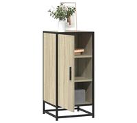 Sideboard Sonoma Oak 35.5x35x76 cm Engineered Wood Metal Corner Storage Cabinet