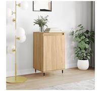 Sideboard Sonoma Oak 40x35x70cm Engineered Wood & Iron Modern Storage Unit Slim