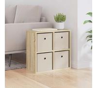 Sideboard Sonoma Oak 49.5x22x47cm Engineered Wood 4 Drawer Minimal Home Storage