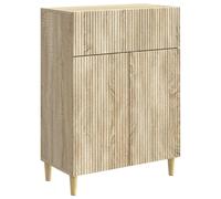 Sideboard Sonoma Oak 66x34.5x90cm Engineered Wood 1 Drawer 2 Door Vintage Large
