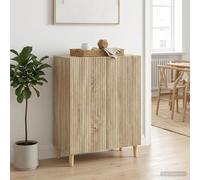 vidaXL Sideboard Sonoma Oak 66 x 34.5 x 90 cm Engineered Wood