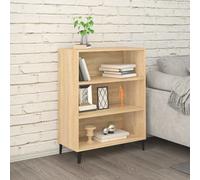 Sideboard Sonoma Oak 69.5x32.5x90 cm Engineered Wood Compact Storage Console UK