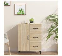 Sideboard Sonoma Oak 69.5x34x90 cm Engineered Wood Compact Storage Cabinet Plus